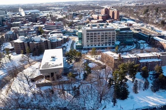 Aerial view of College of Nursing