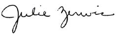 Julie Zerwic Signature