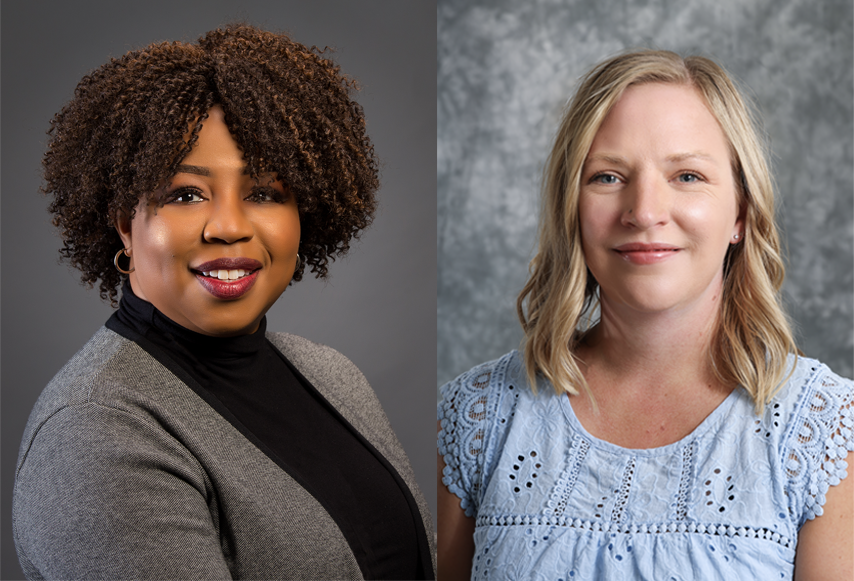 2025 Iowa postdocs Shandra burton, left, and Mary Beth Davis