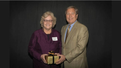 Dr. Ann Marie McCarthy and President Bruce Harreld