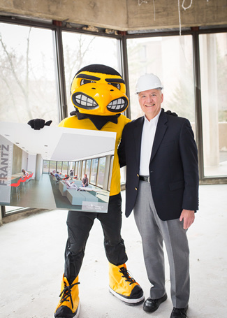 David Frantz with the Herky