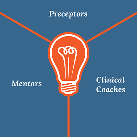 graphic about Preceptors, Mentors, Clinical Coaches
