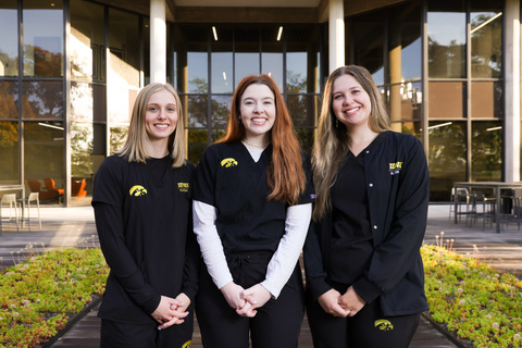Three UIHC nurse interns