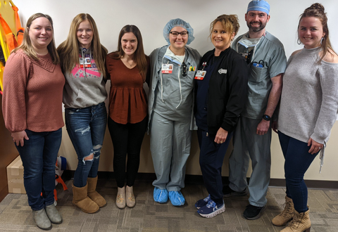 Pictured (L-R): Heather Farrington, AshLee McKean, Tiana Kennedy, Amara Campos, Jennifer Jacobs, Canaan Ross, and Erin Ross. Not pictured: Krista Buckley, Karl Drucklieb, Korissa Briscoe, and Kayla Saville.