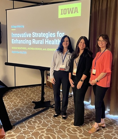 Photo of SIM-IA; Jacinda Bunch – Senior Advisor, SIM-IA; Jennifer Jones – Outreach, Education & Programming Coordinator, Csomay Center; Nicole Weathers – Director, IONRP