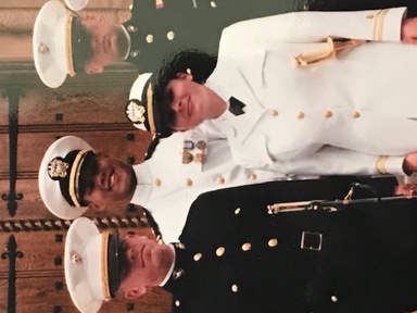 Julie Vignato as a Navy nurse