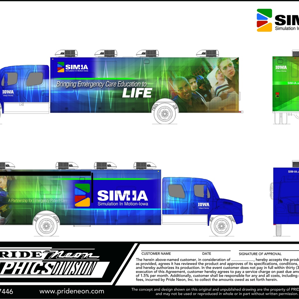 Drawing of final SIM-IA truck design