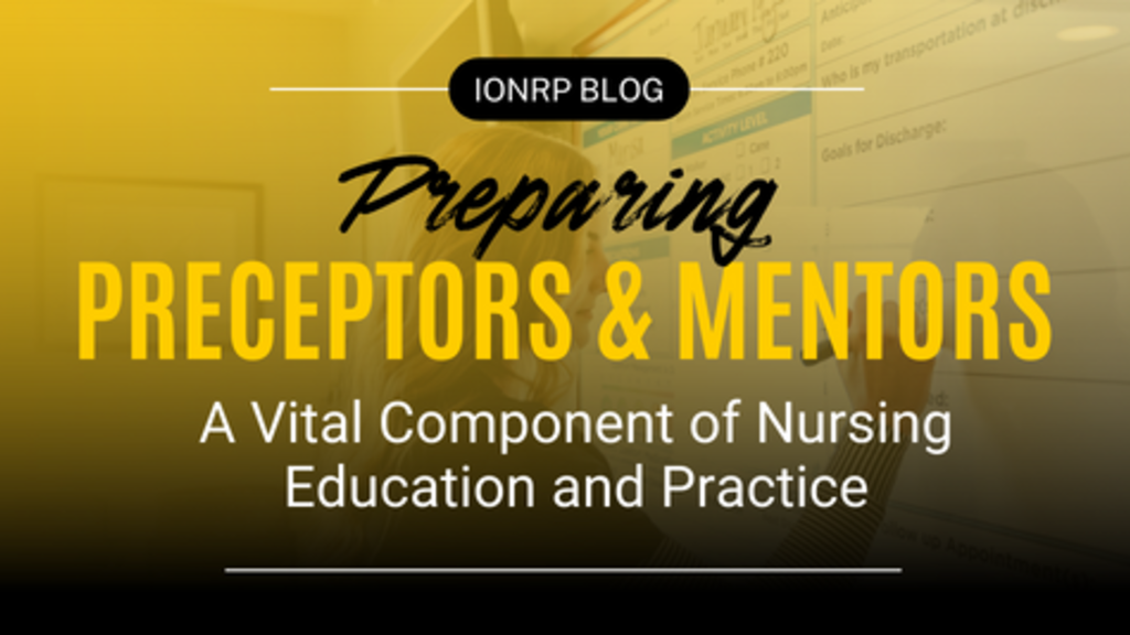 Blog Header that says Preparing Preceptors & Mentors