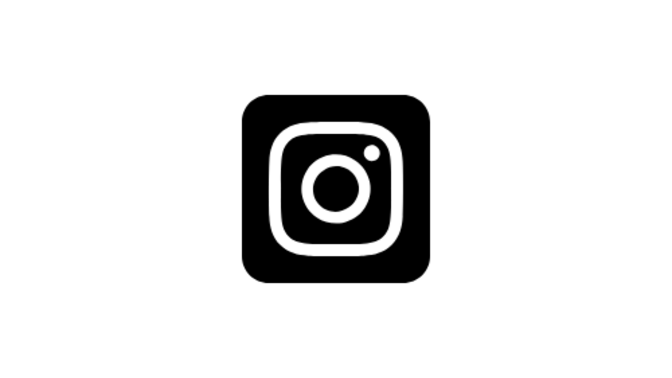 Black and white Instagram logo linking to Iowa Online Nurse Residency Program's Instagram page