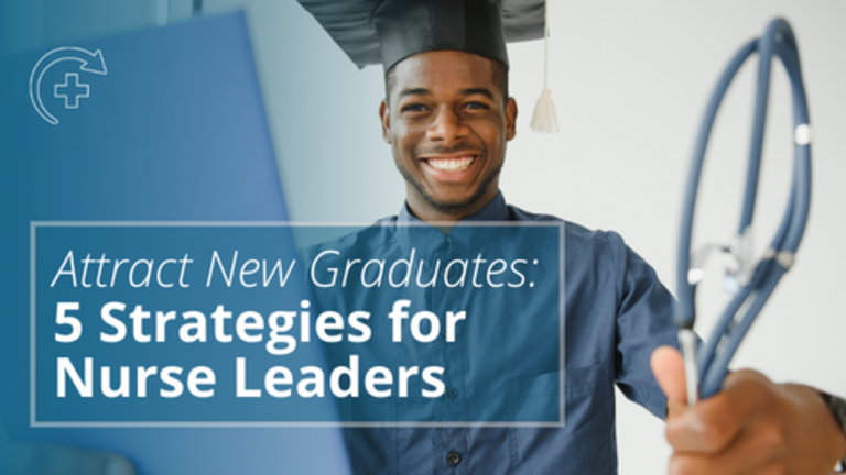 A male African American nursing graduate